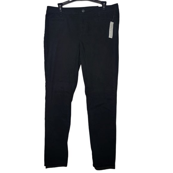 NWT So Juniors Black Skinny Stretch 31" Inseam Uniform Pants Size 15 Neutral… - Picture 1 of 13